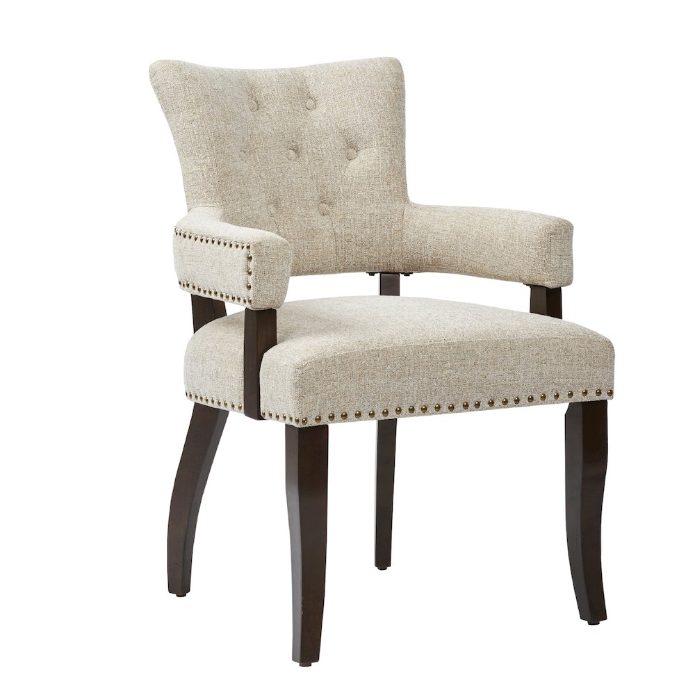 Brooklyn Dining Arm Chair (Set of 2), Cream color. Picture 4