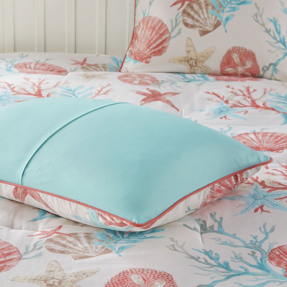 7 Piece Cotton Sateen Comforter Set. Picture 1