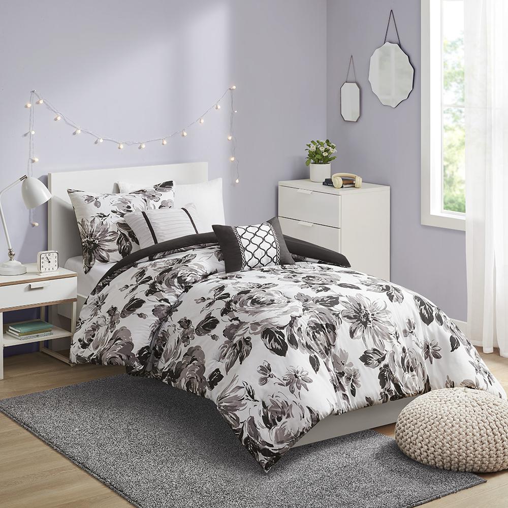 Floral Print Comforter Set. Picture 4
