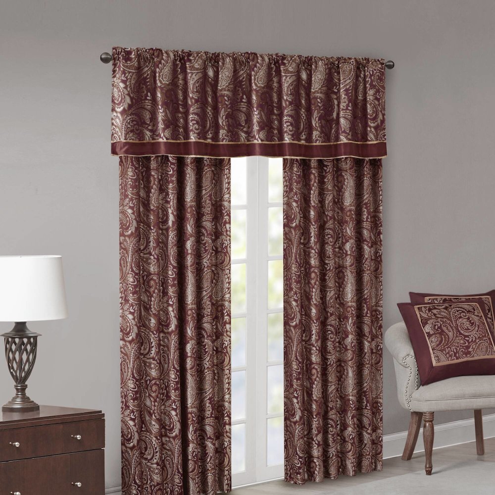 Jacquard Curtain Panel Pair. Picture 4