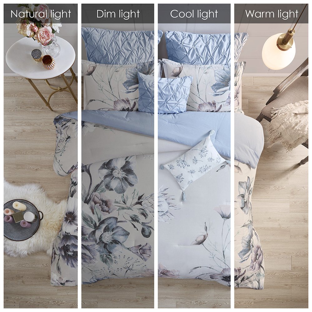 8 Piece Cotton Printed Comforter Set. Picture 3
