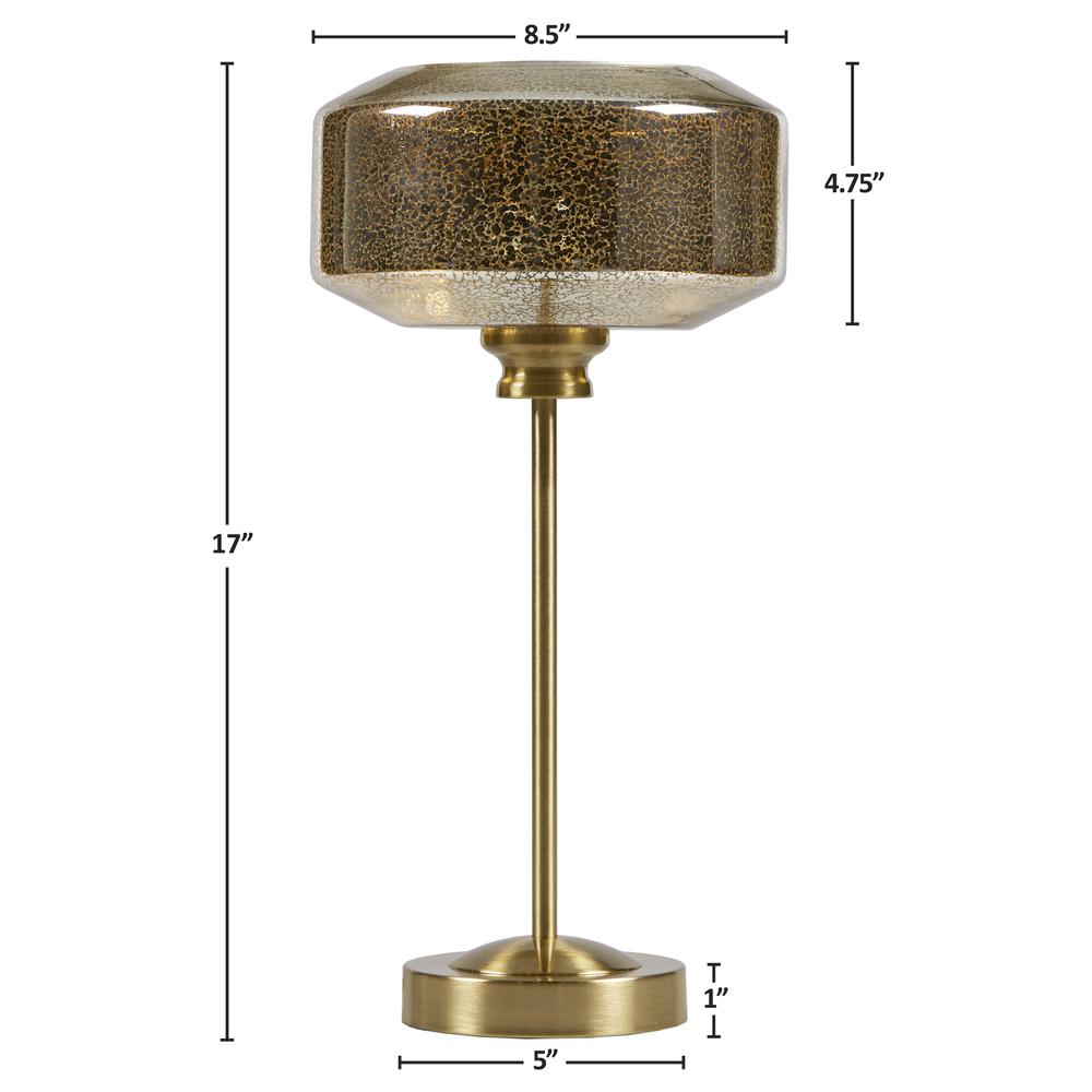17" Mercury Glass Table Lamp. Picture 1