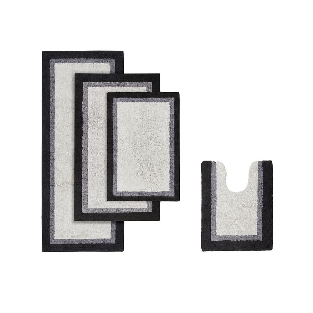 Amherst Cotton Bathroom Rug - Black, Belen Kox. Picture 2