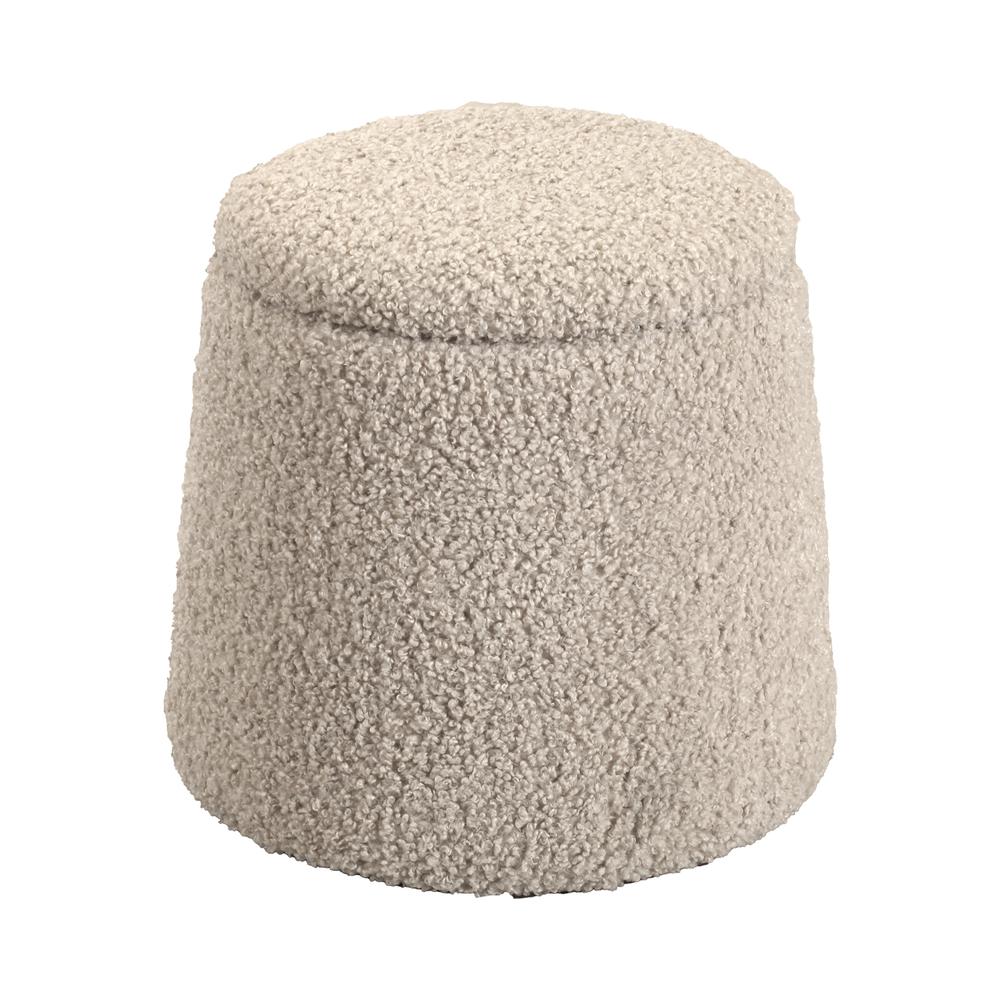 Round Storage Ottoman. Picture 1