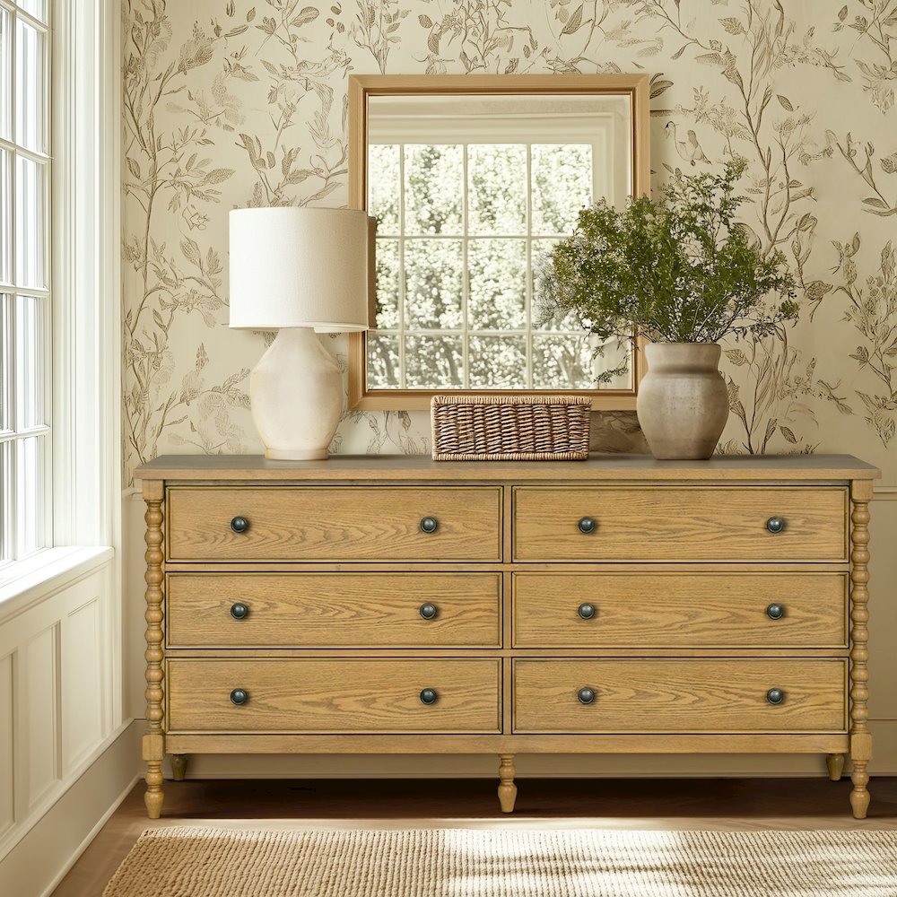 Beckett Large Dresser, Natural color. Picture 4