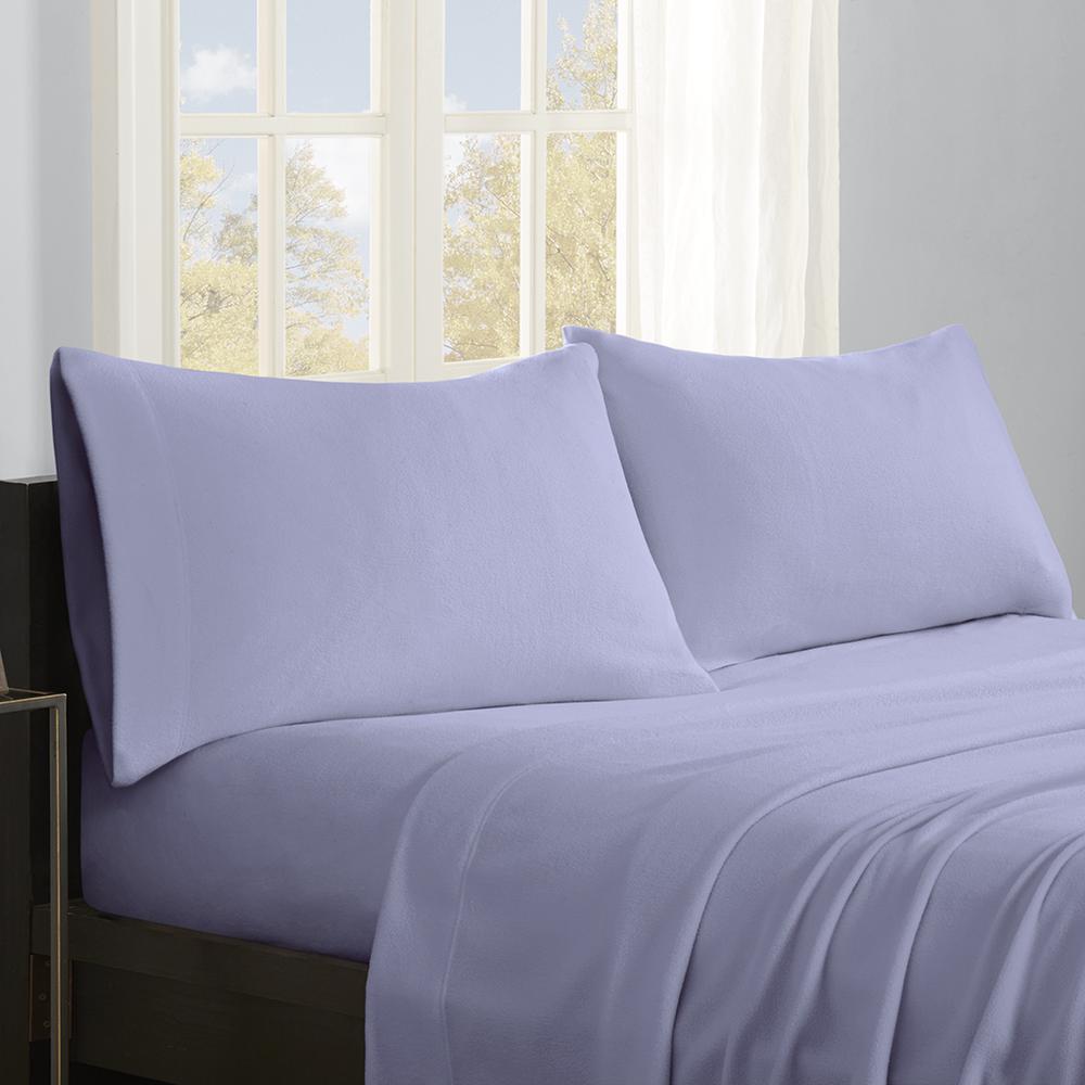 100% Polyester Knitted Micro Fleece Solid Sheet Set,SHET20-793. Picture 1