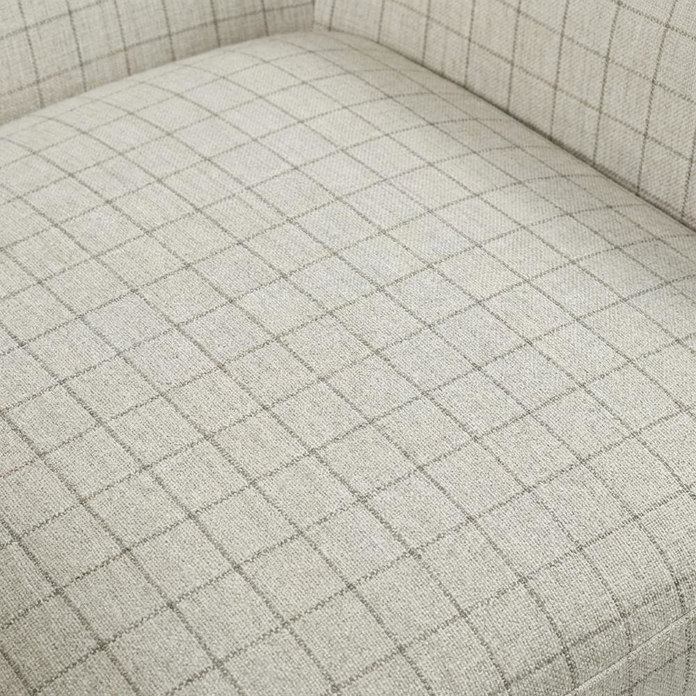 Beige Wing Chair with Stylish Design and Comfortable Upholstery. Picture 5