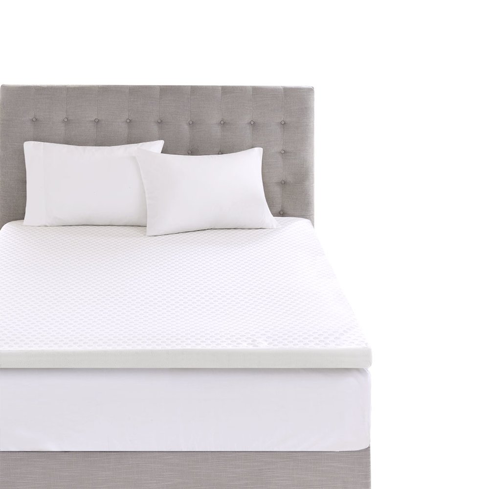 3" Cooling Gel Memory Foam Mattress Topper with Removable Cooling Cover. Picture 1