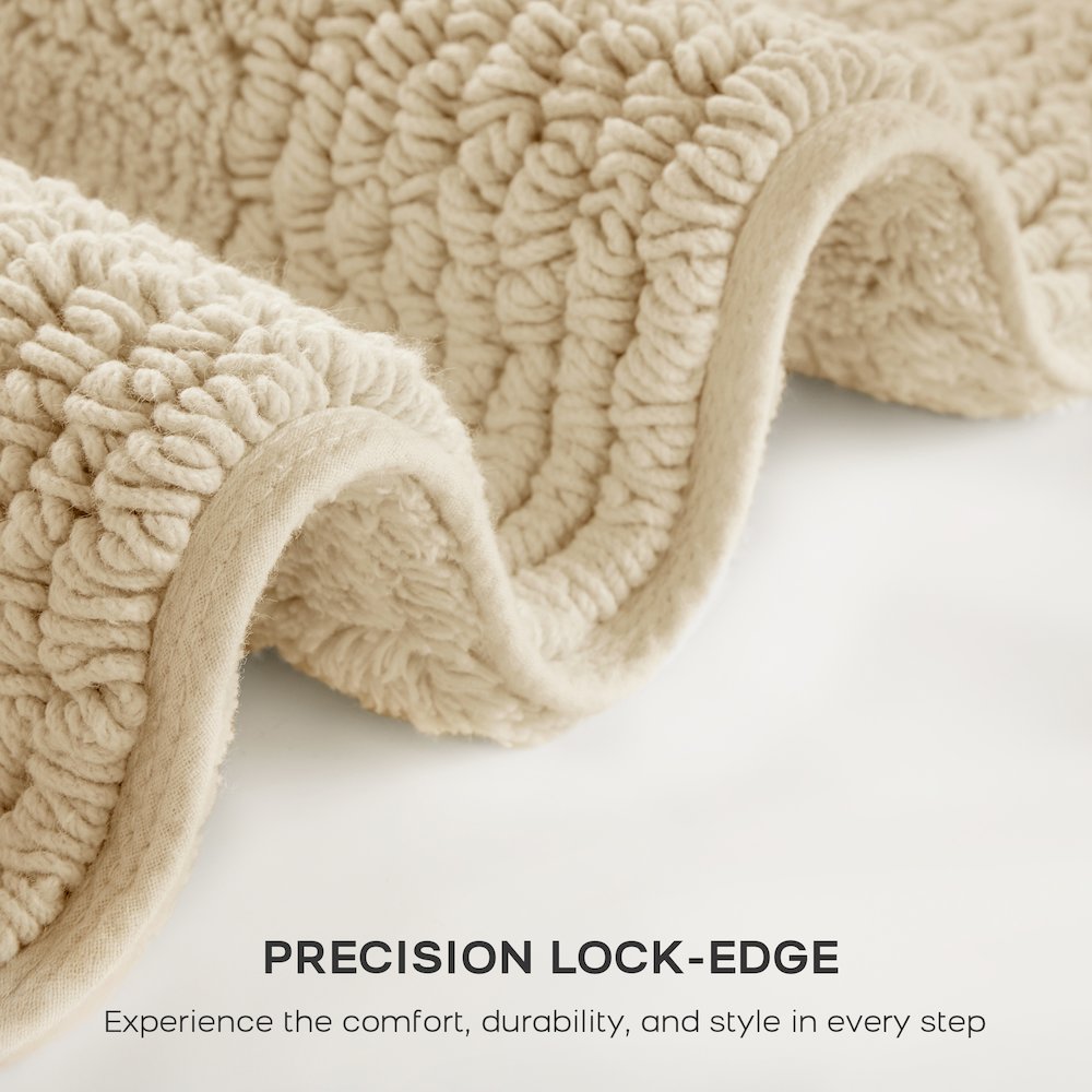 100% Cotton Tufted 3000 GSM Reversible Bath Rug. Picture 5