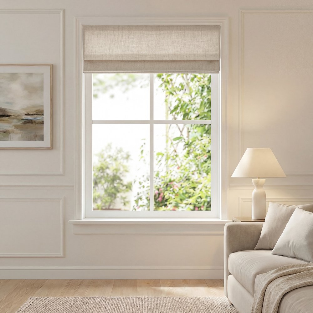 Mira Cordless Roman Shade. Picture 4