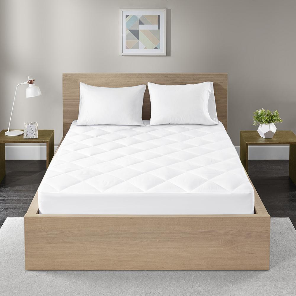 300 Thread Count Cotton Sateen Waterproof Mattress Pad. Picture 2