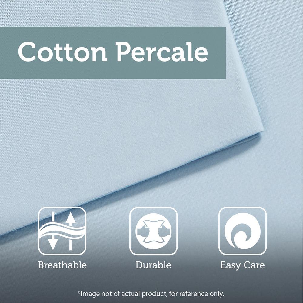 3 Piece Elastic Embroidered Cotton Duvet Cover Set. Picture 1