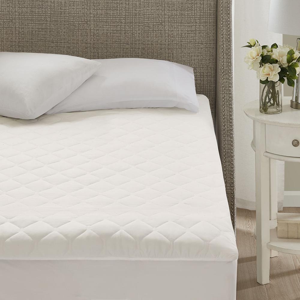 Cotton Deep Pocket Heated Mattress Pad-20 Heat Settings. Picture 2