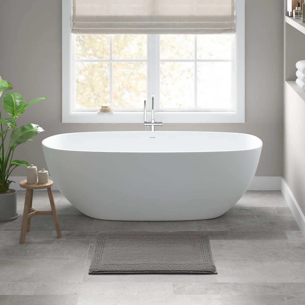 100% Cotton Tufted 3000 GSM Reversible Bath Rug. Picture 3