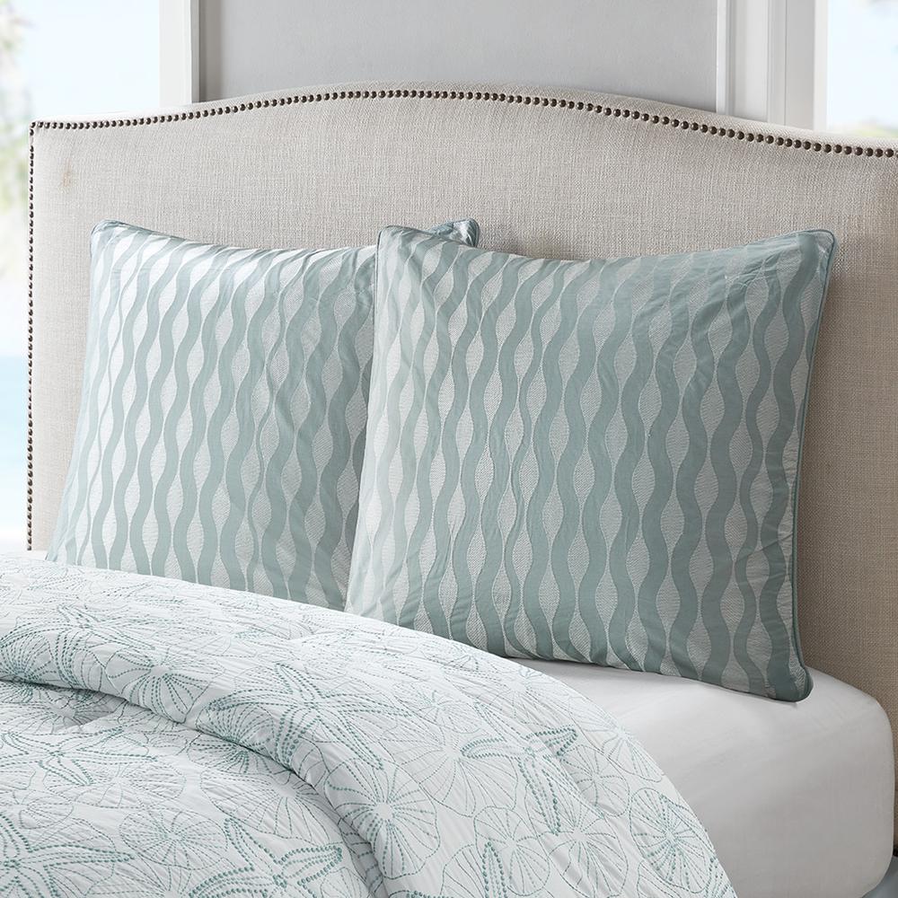 Maya Bay Euro Sham, Blue color. Picture 4