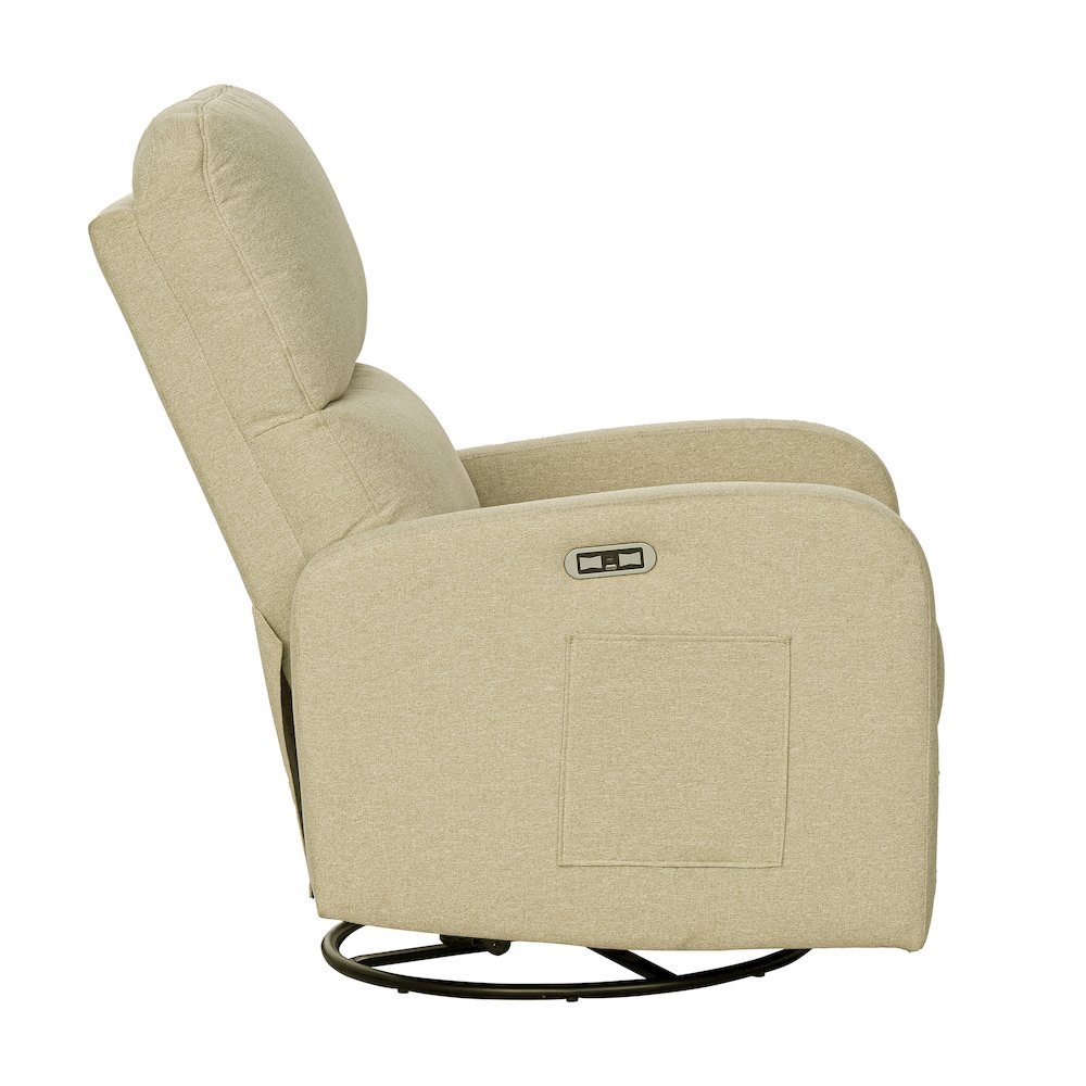 Power Recliner 3-in-1 with Swivel, Glider, USB Ports. Picture 5