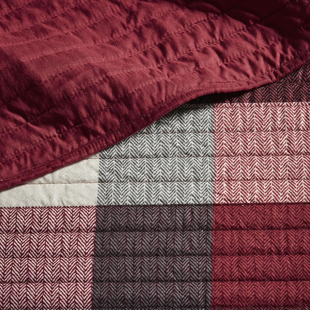 6 Piece Reversible Plaid Daybed Cover Set. Picture 3