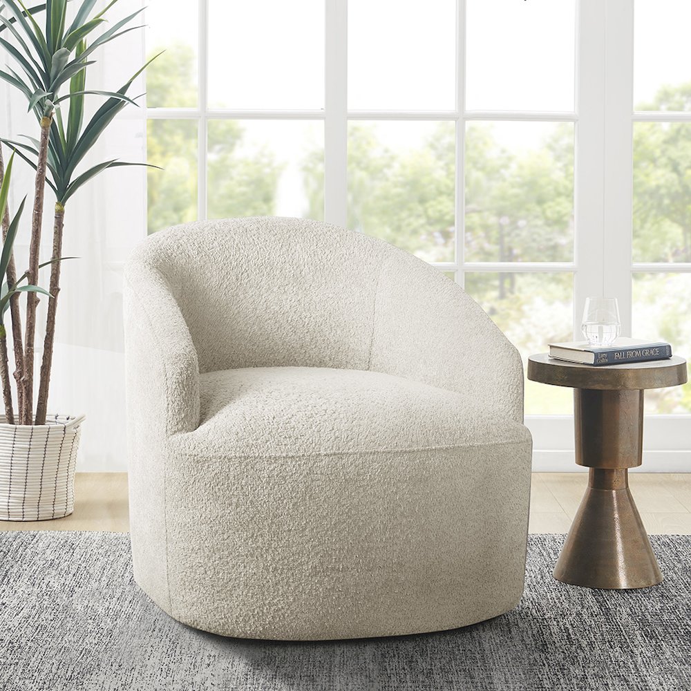 Upholstered 360 Degree Swivel Chair. Picture 2