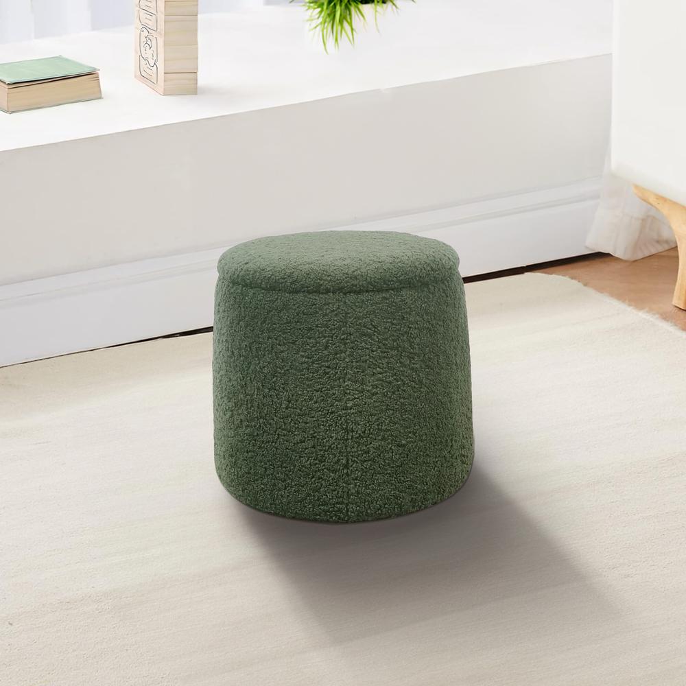 Round Storage Ottoman. Picture 4