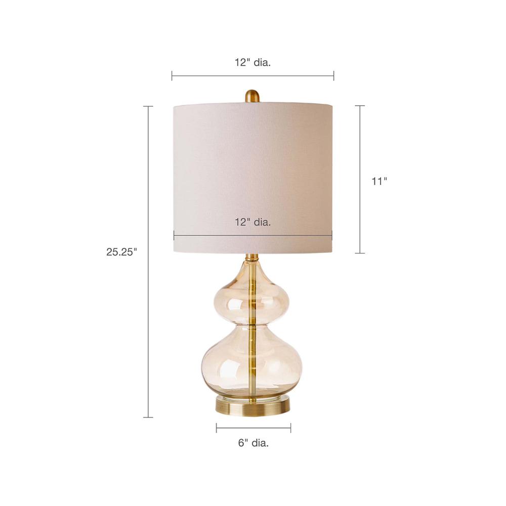 Elegant Gold Glass Table Lamp Set, Belen Kox. Picture 3