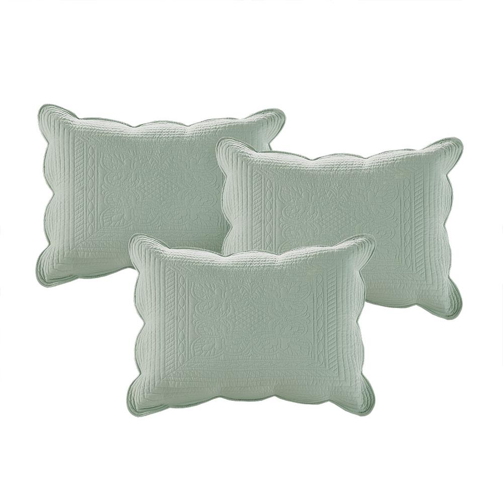 6 Piece Reversible Scalloped Edge Daybed Cover Set. Picture 1