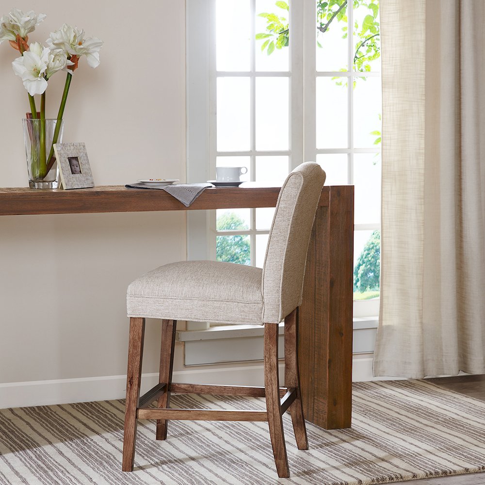 Camel Counter Stool, Cream color. Picture 5