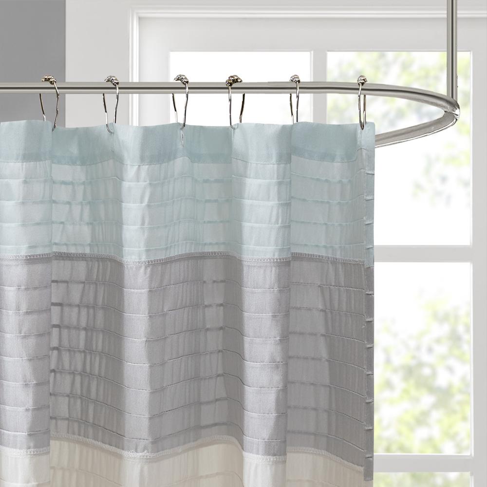 Faux Silk Shower Curtain. Picture 3