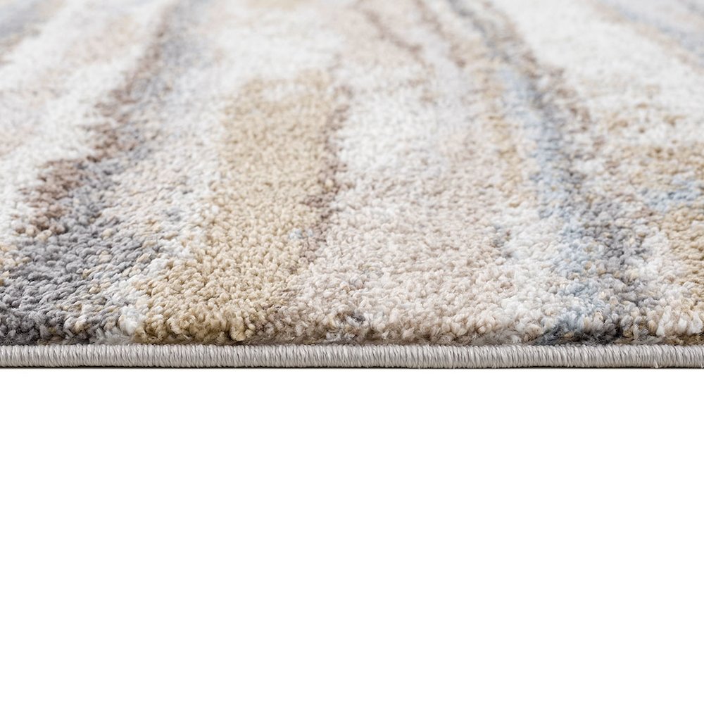 Watercolor Abstract Stripe Woven Area Rug. Picture 2