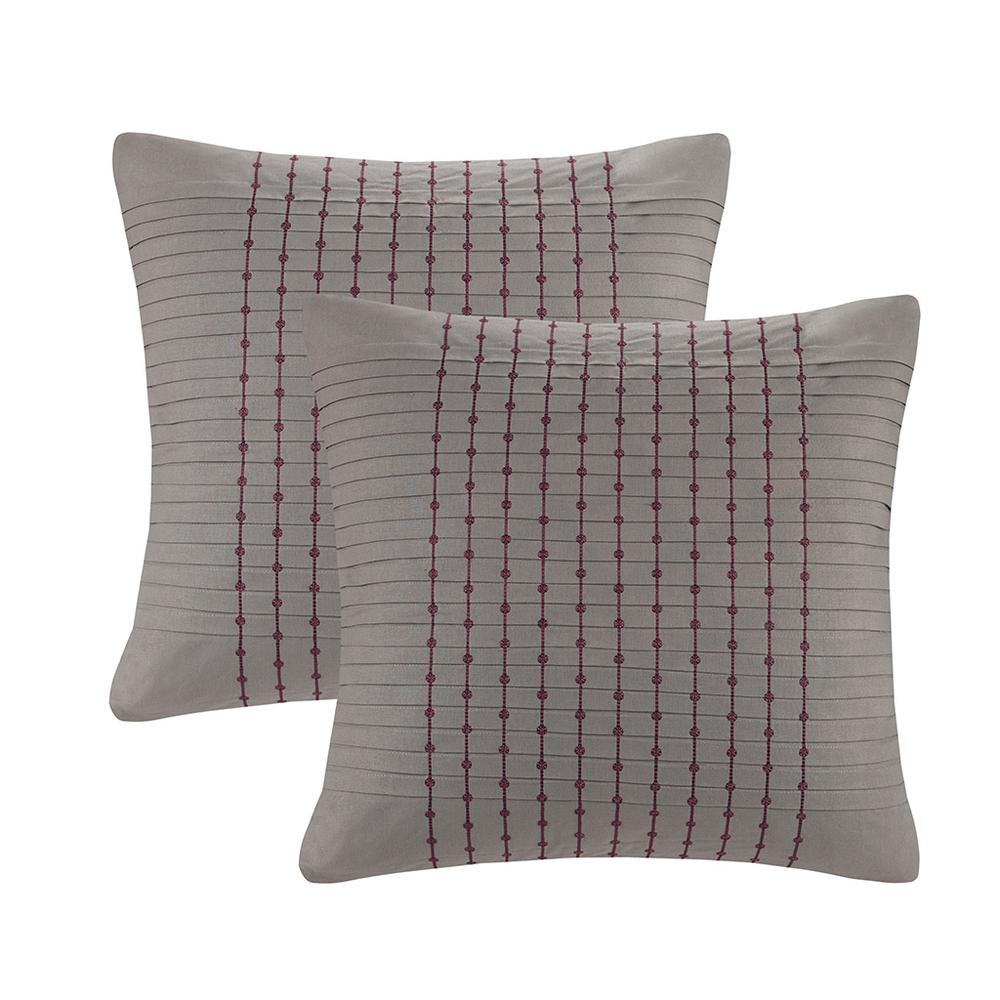 Cherry Blossom Euro Sham, Grey color. Picture 4