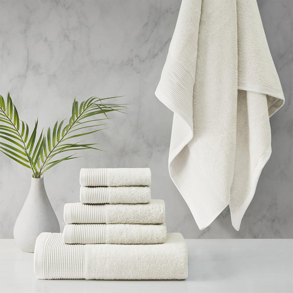 Cotton Tencel Blend Antimicrobial 6 Piece Towel Set. Picture 3