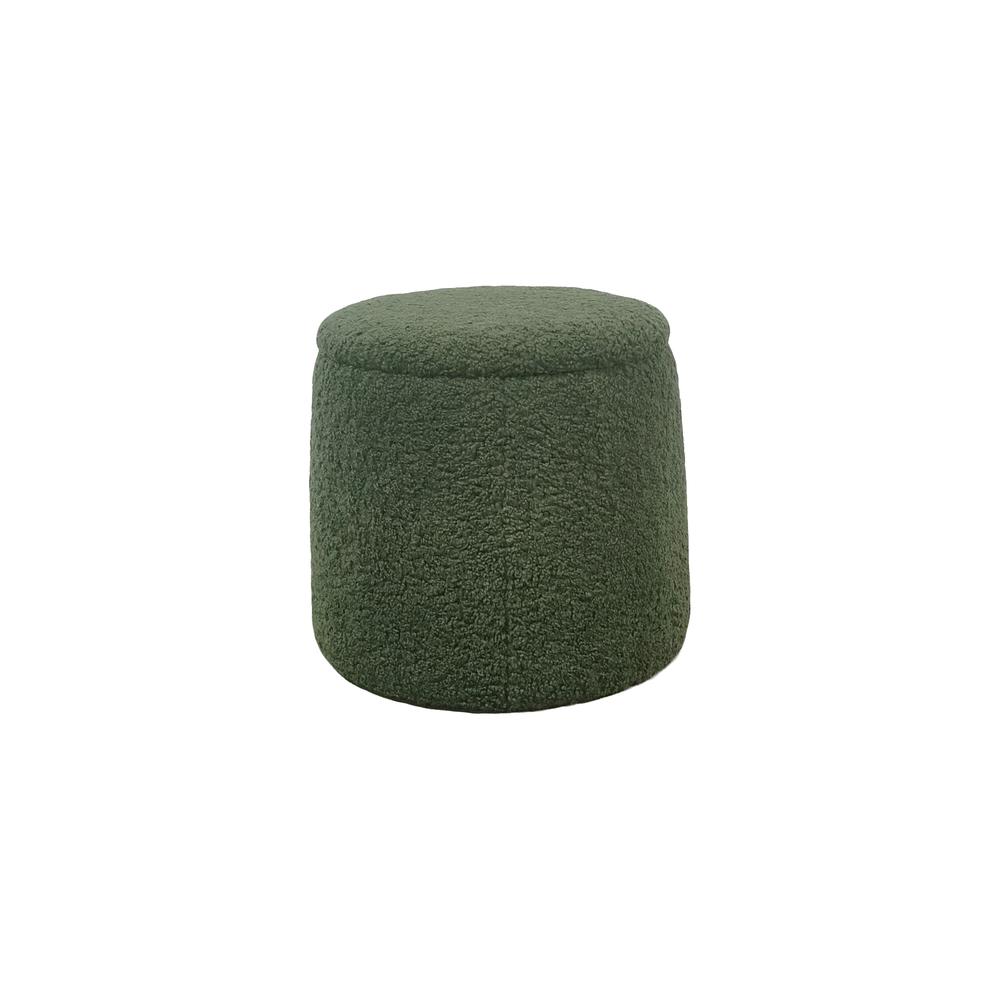 Round Storage Ottoman. Picture 1
