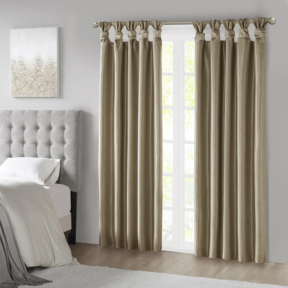 Twist Tab Total Blackout Window Curtain Panel. Picture 3