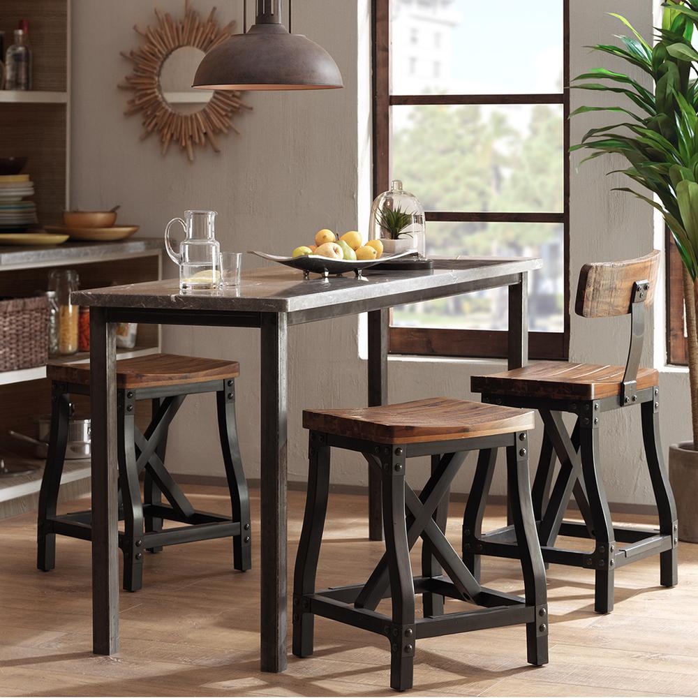 Counter Stool with Back. Picture 3