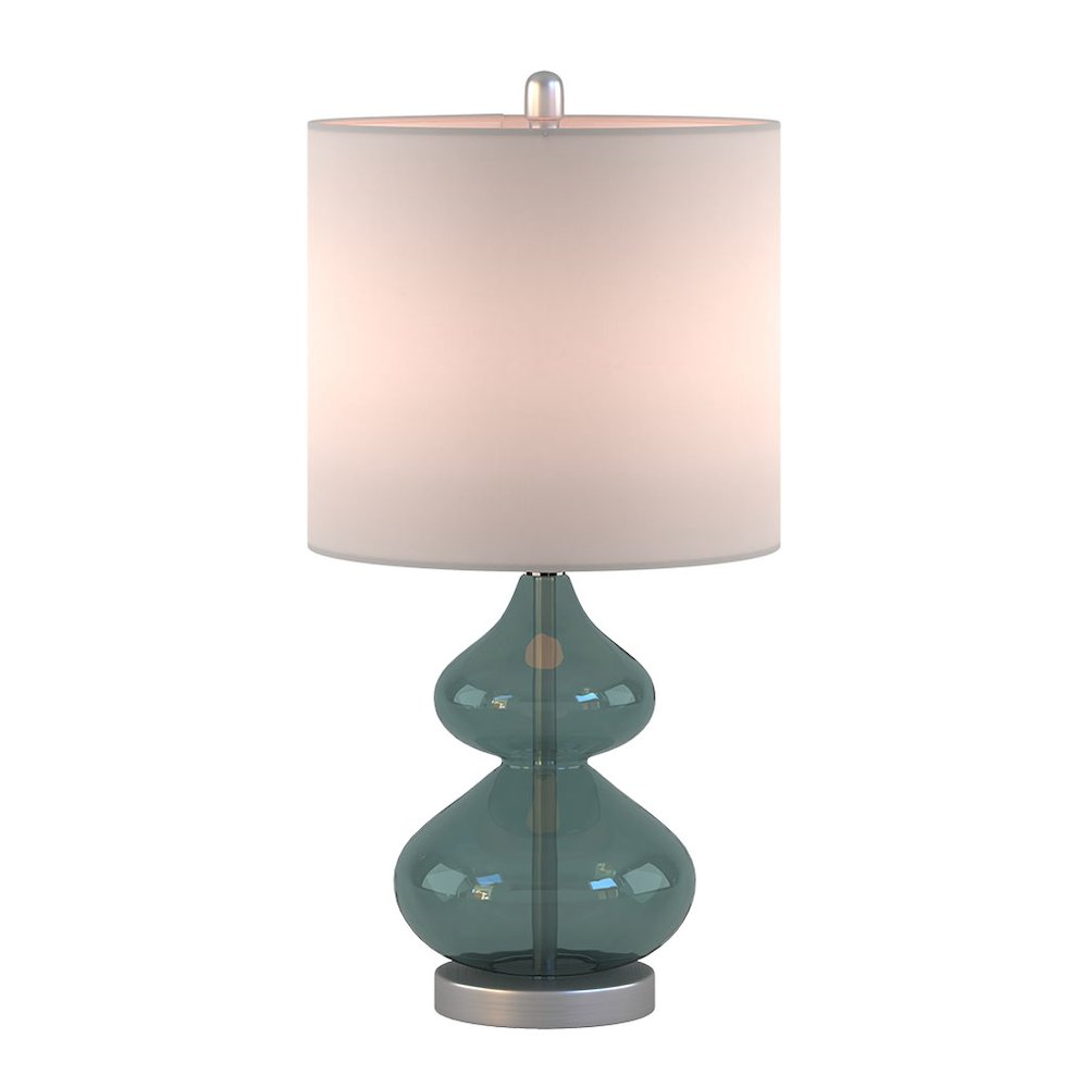 Curved Glass Table Lamp, Set of 2. Picture 5