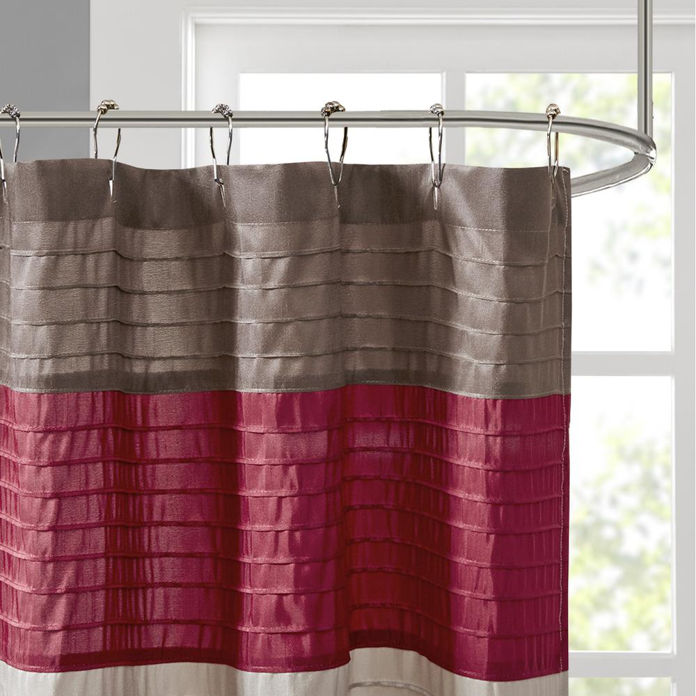 Faux Silk Shower Curtain. Picture 5