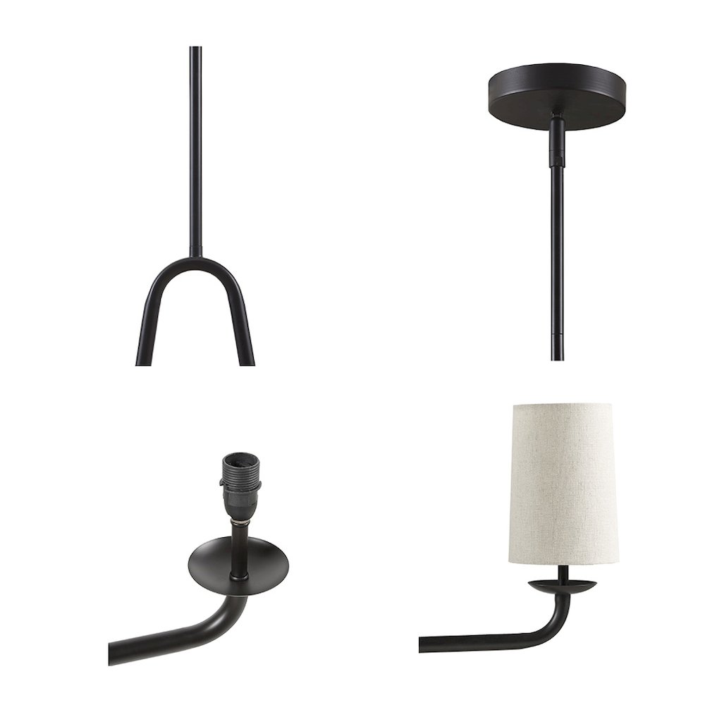 5-Light Linear Chandelier. Picture 3
