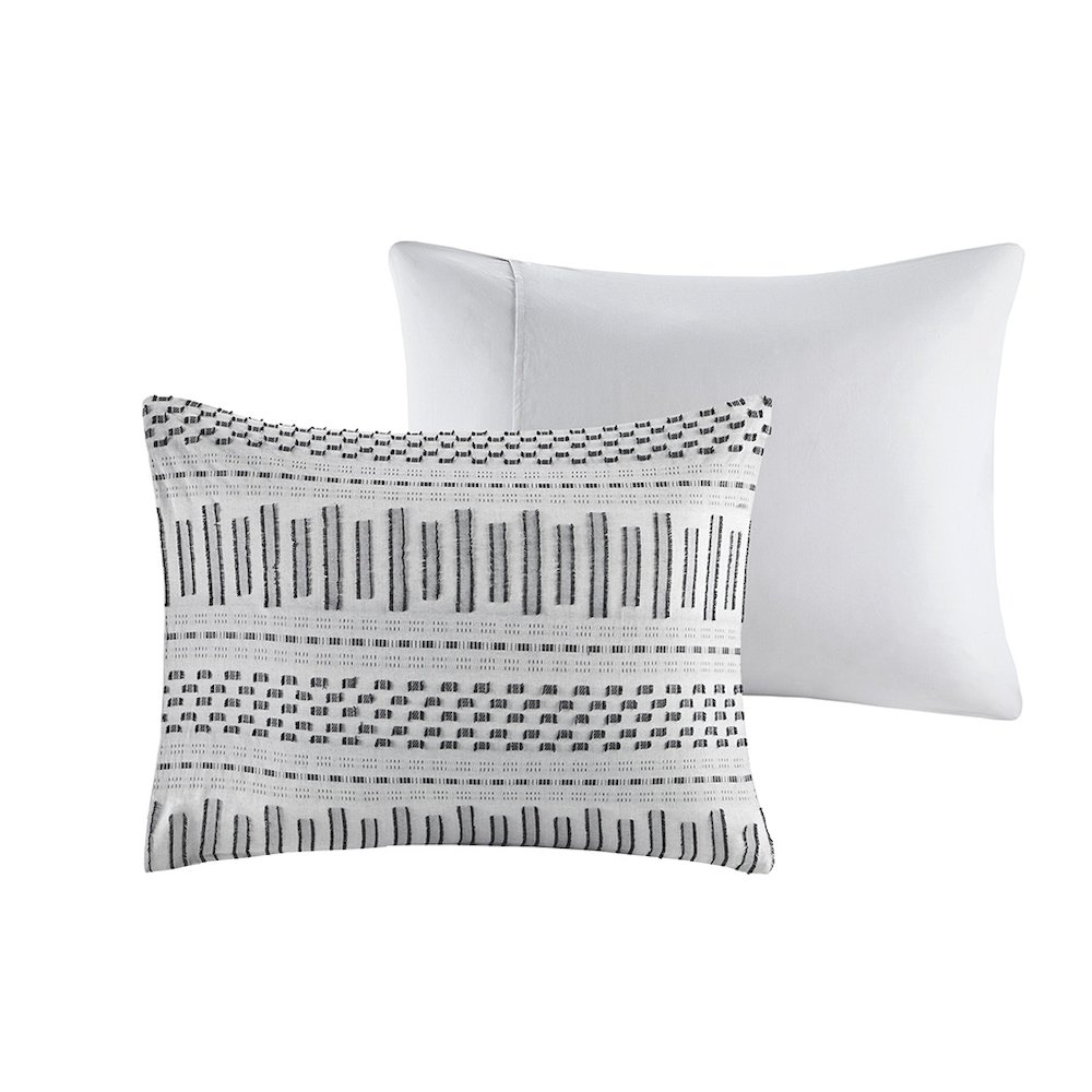Cotton Jacquard Duvet Cover Mini Set. Picture 3