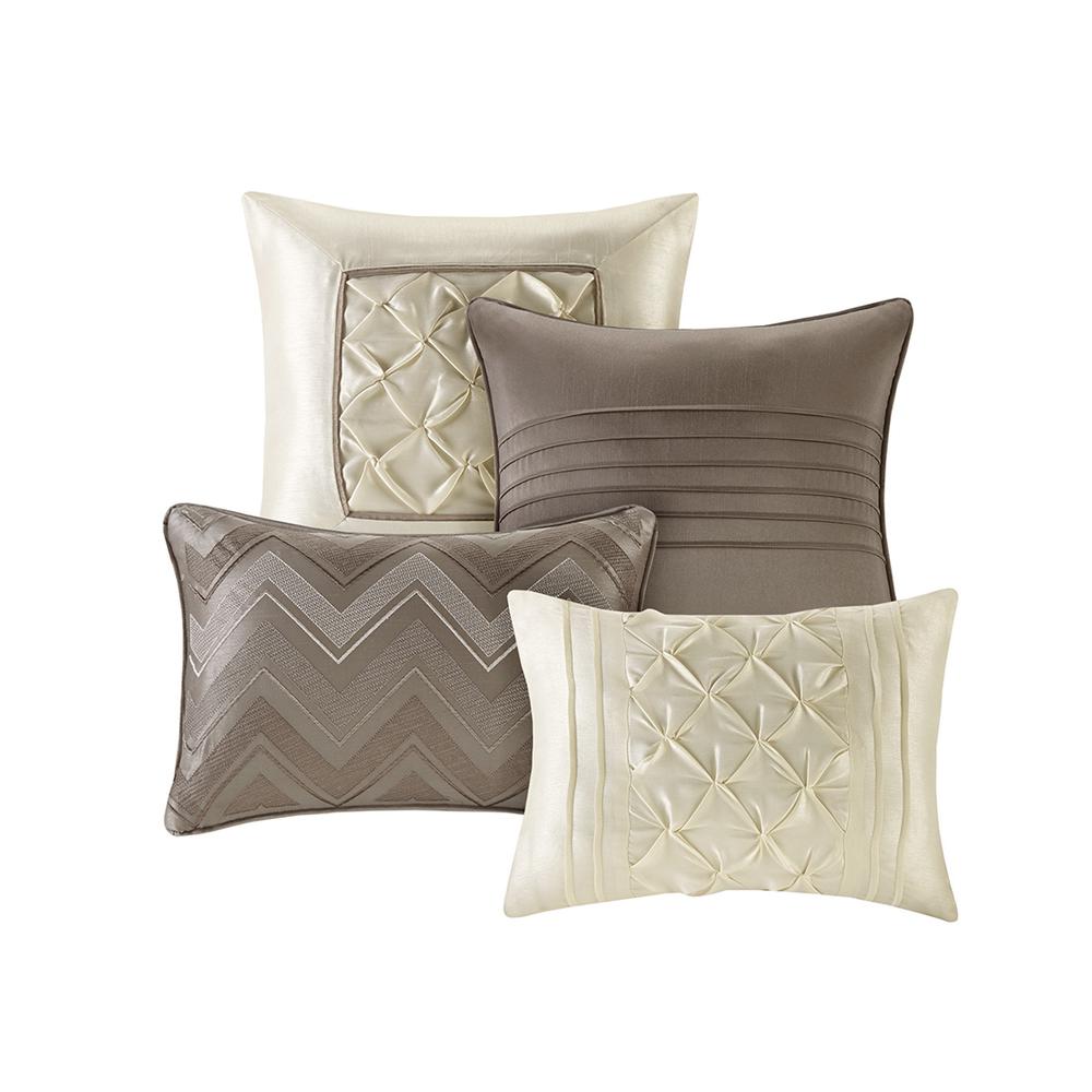 Taupe Tufted 24-Piece Room Set, Belen Kox. Picture 1