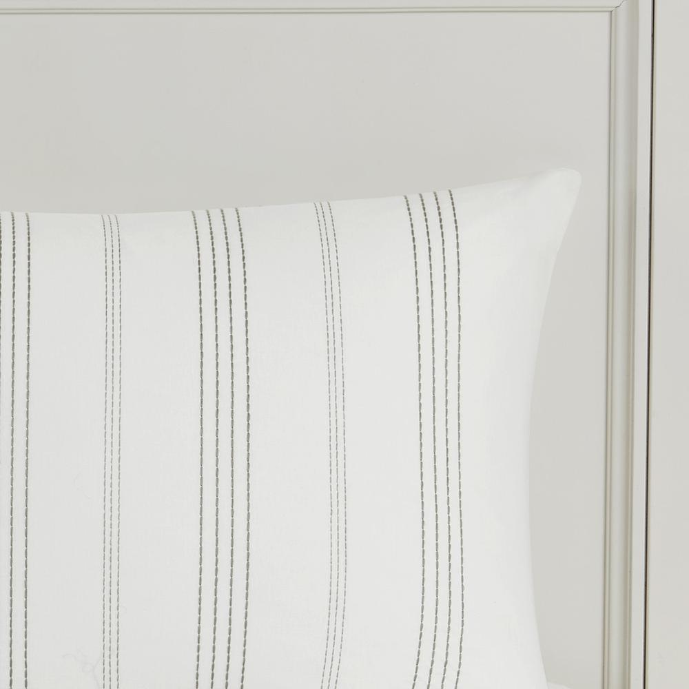 6 Piece Cotton Jacquard Oversized Comforter Set. Picture 5