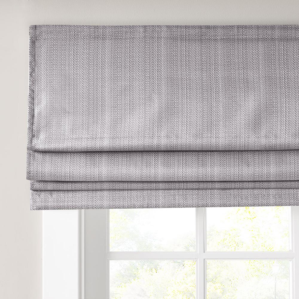 Galen Basket Weave Cordless Roman Shade, Belen Kox. Picture 2