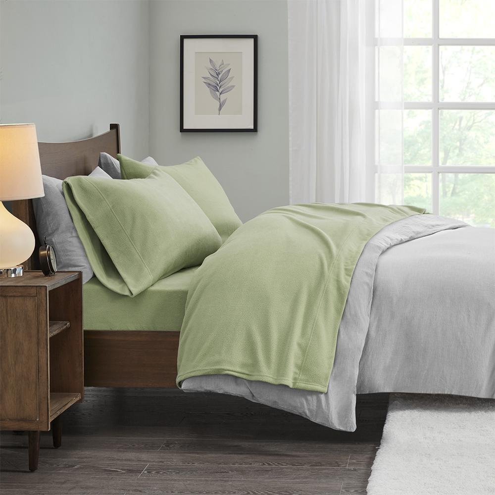 100% Polyester Knitted Micro Fleece Solid Sheet Set,PC20-007. Picture 2