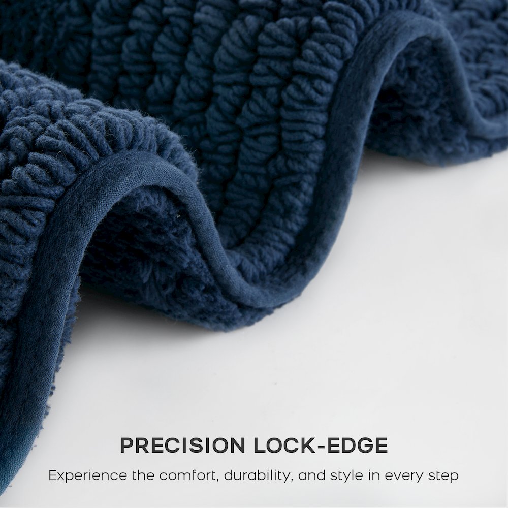 100% Cotton Tufted 3000 GSM Reversible Bath Rug. Picture 4