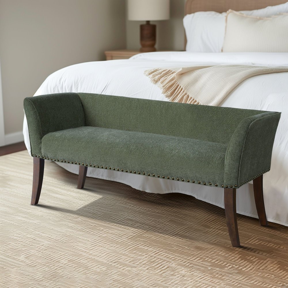 Welburn Accent Bench in Green Color. Picture 5