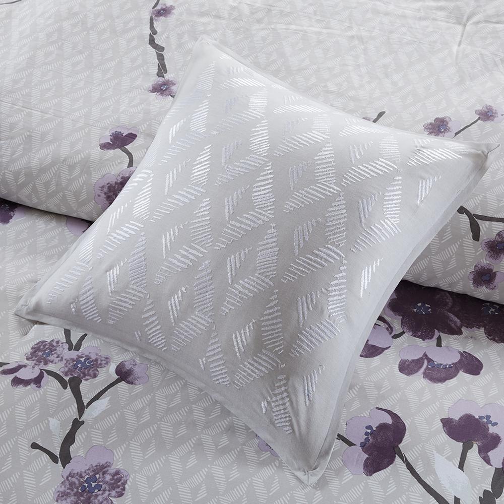 Purple Floral 8 Piece Comforter Set, Belen Kox. Picture 4