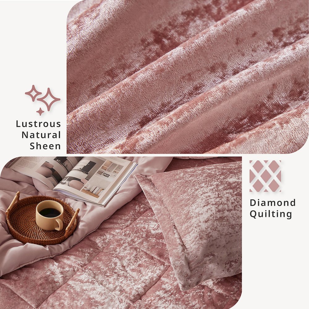 Velvet Duvet Cover Set with Throw Pillow. Picture 3