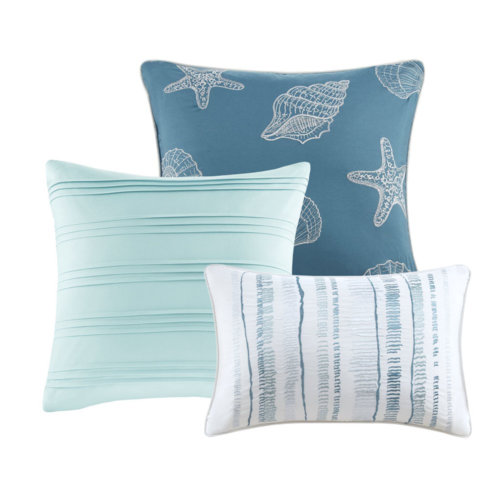6 Piece Printed Quilt Set with Throw Pillows. Picture 1