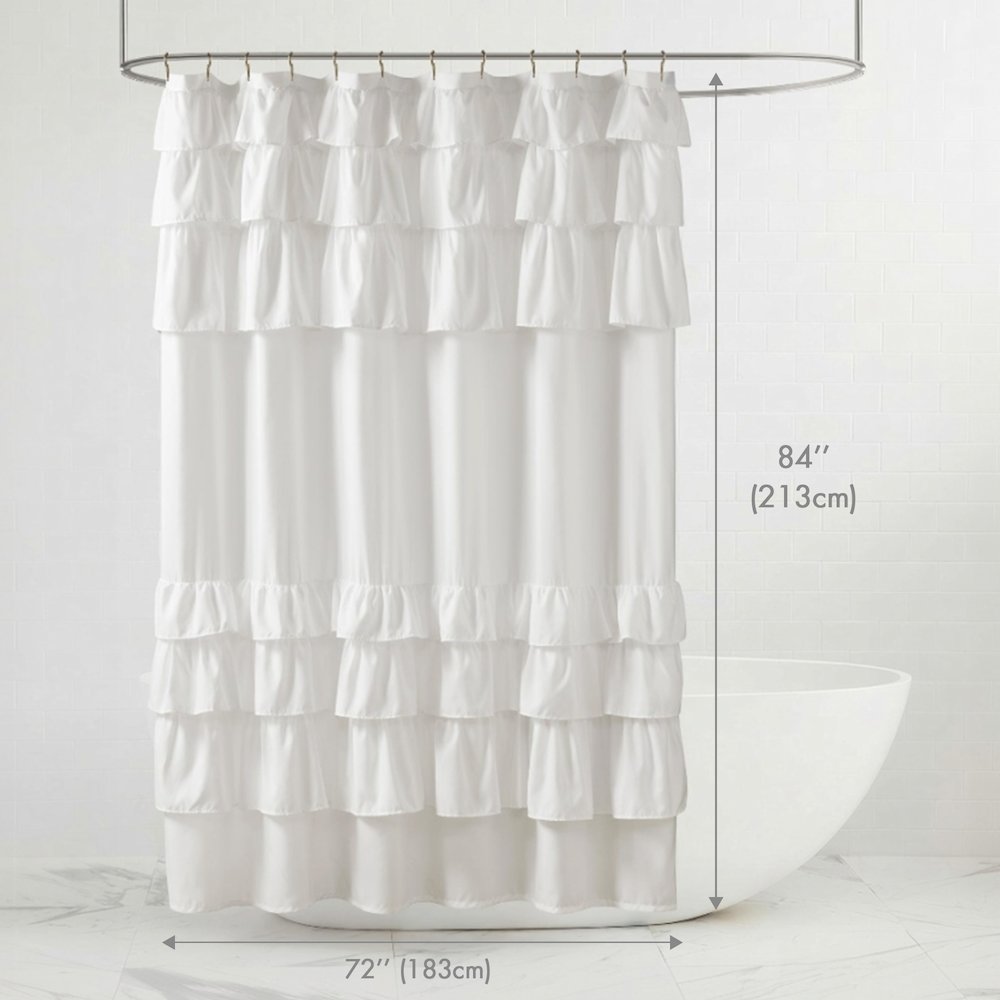 Grace Ruffled Shower Curtain. Picture 3