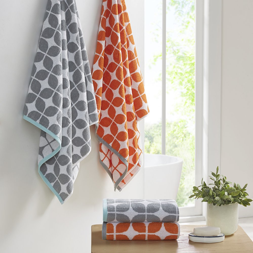 Cotton Jacquard Bath Towel 6 Piece Set. Picture 2