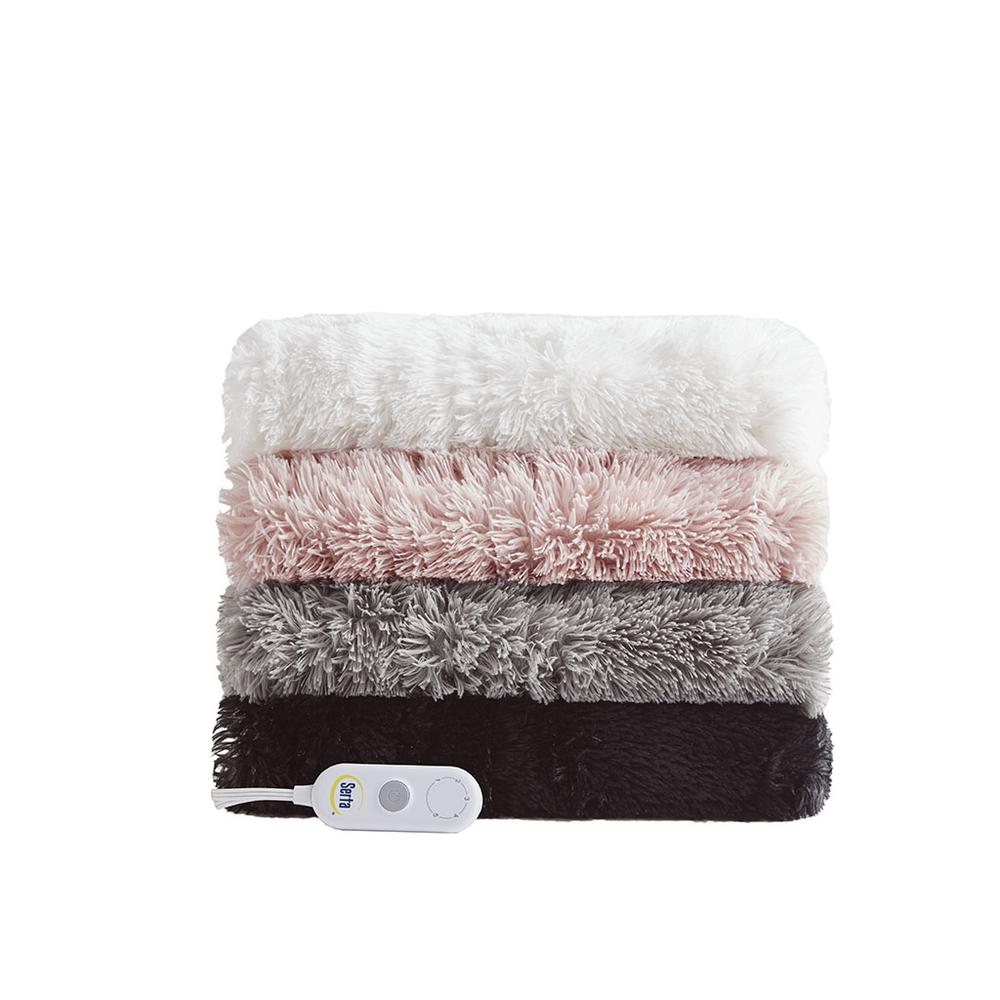 Shaggy Faux Fur Heated Throw. Picture 3