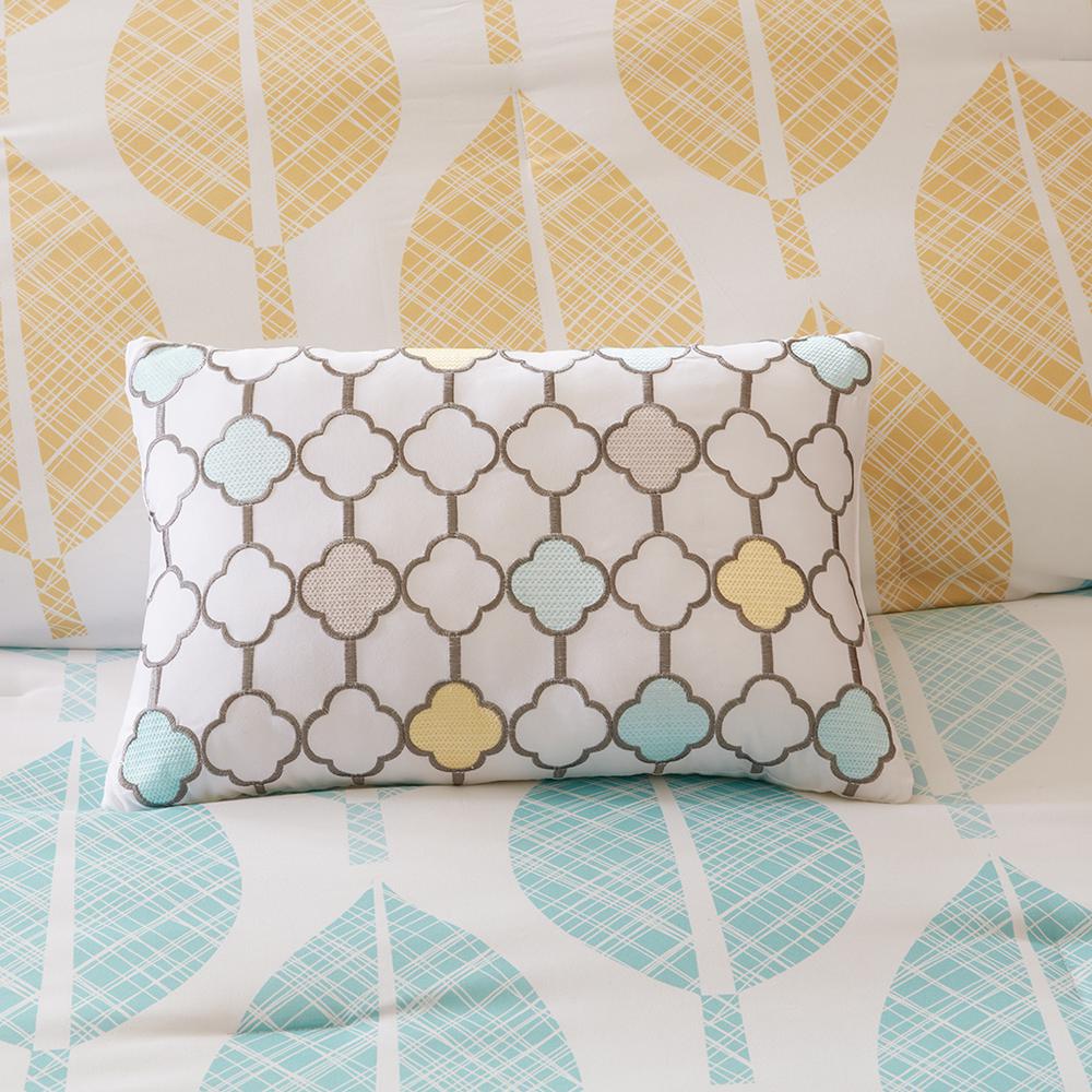 Central Park Leaf Print Complete Comforter Set, Belen Kox. Picture 3